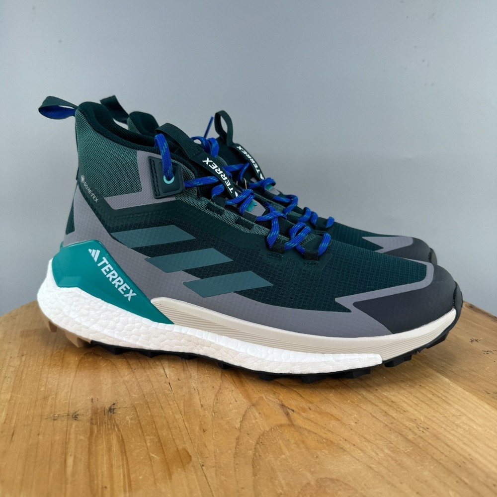 Adidas Terrex Free Hiker 2.0 GTX Men's Size 12 Hiking Shoes Gore-Tex Aurora Teal